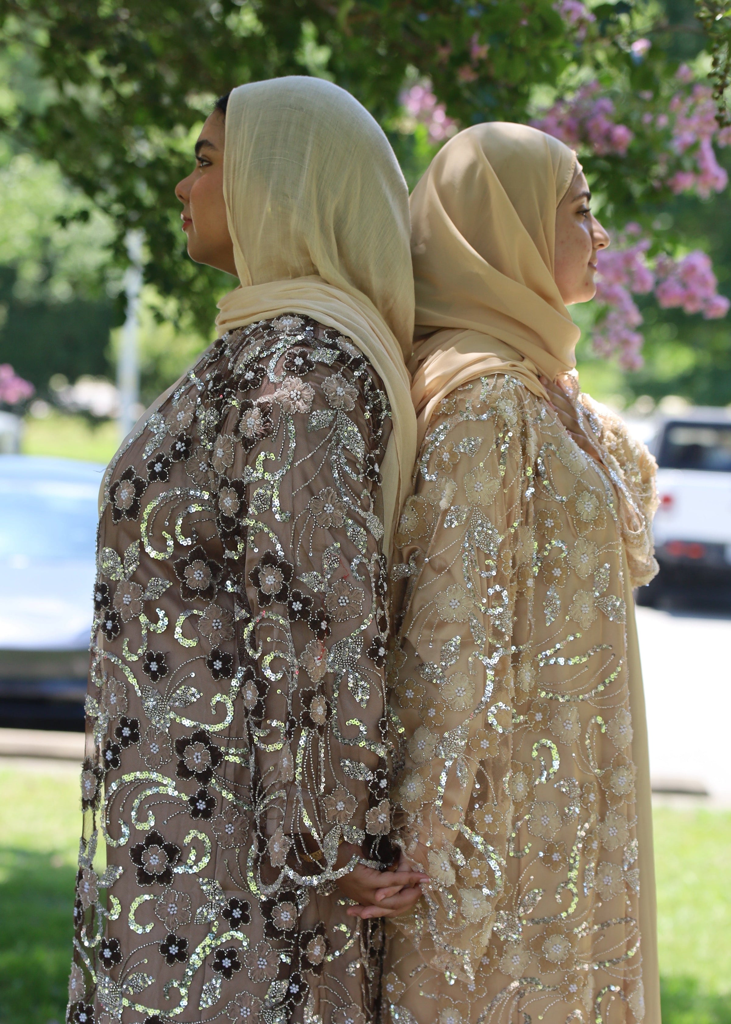 Garden Bloom Sequin Abayas