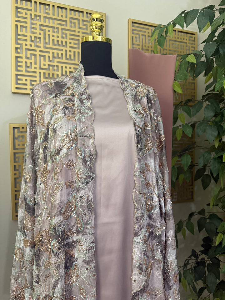 Desert Bloom- Petals and Pearls Abaya Collection
