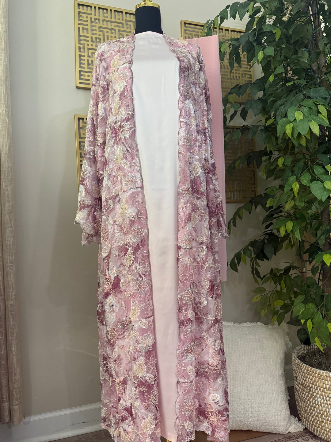 Rose Garden-Petals and Pearls Abaya Collection