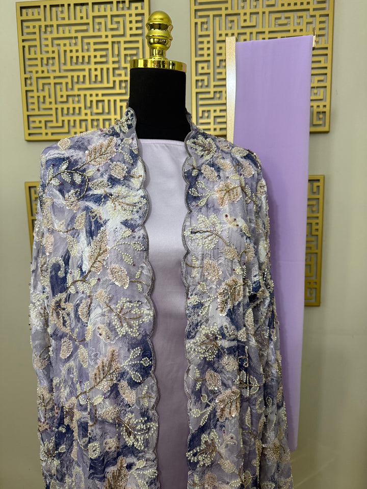 Violet Bloom - Petals and Pearls Abaya Collection