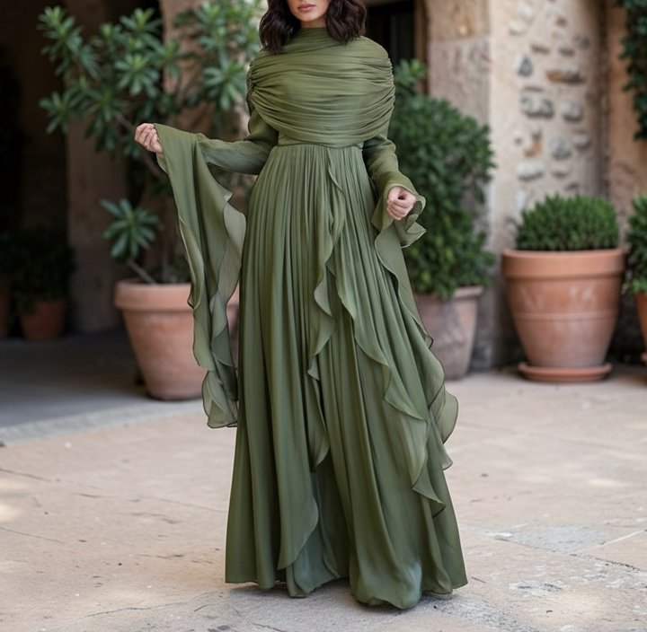 Yasmeen Maxi Dress Olive Green