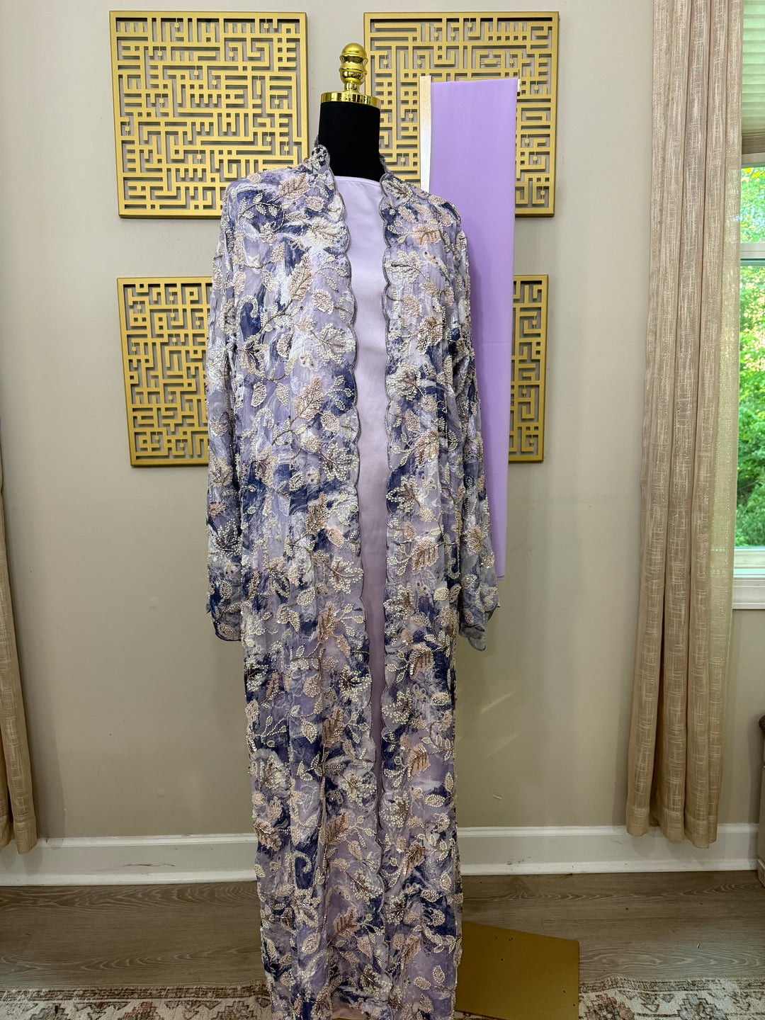 Violet Bloom - Petals and Pearls Abaya Collection