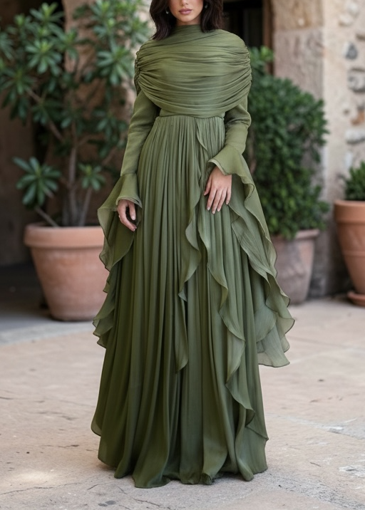 Yasmeen Maxi Dress Olive Green