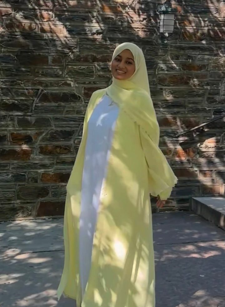 Butter Glow Abaya Set