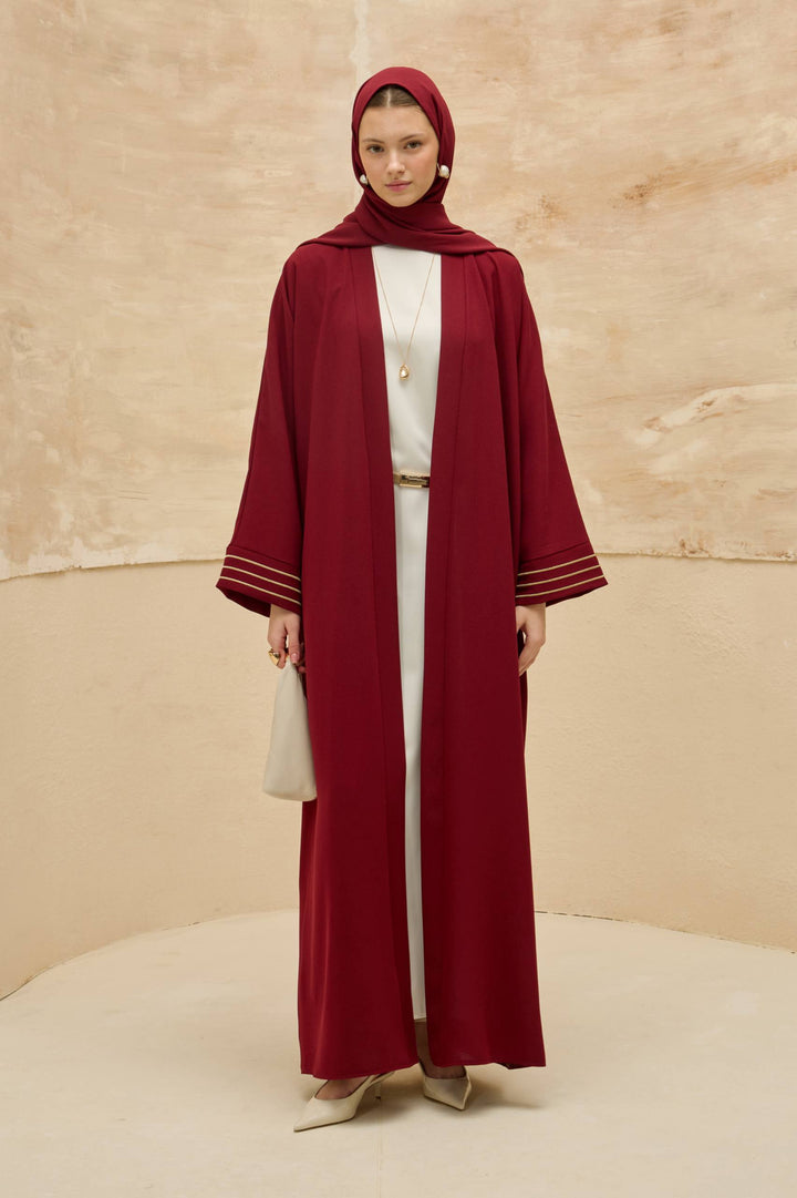 Palestine Map Embroidered Abaya | Multiple Colors