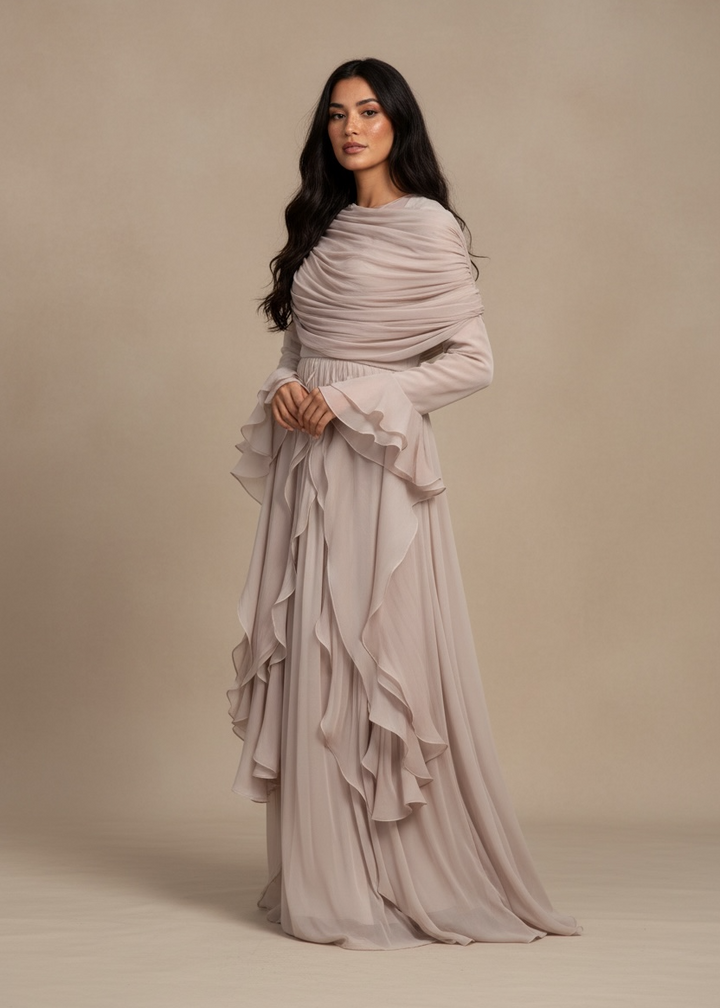 Yasmeen Maxi Dress Soft Gold