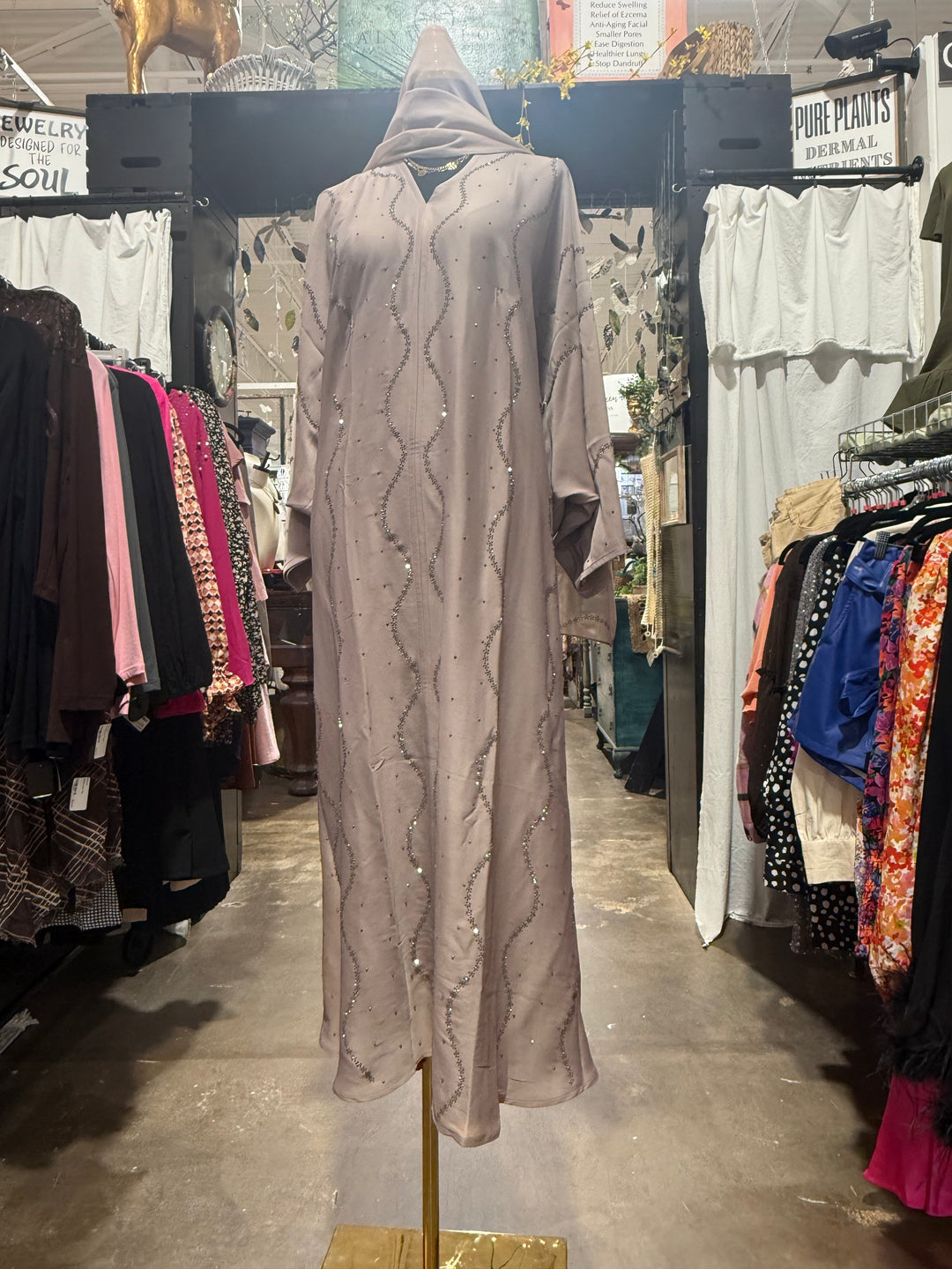 Anew Grey Abaya