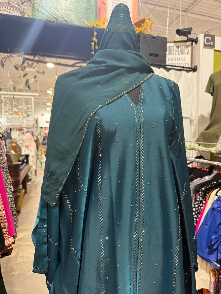 Celestial Turquoise Abaya