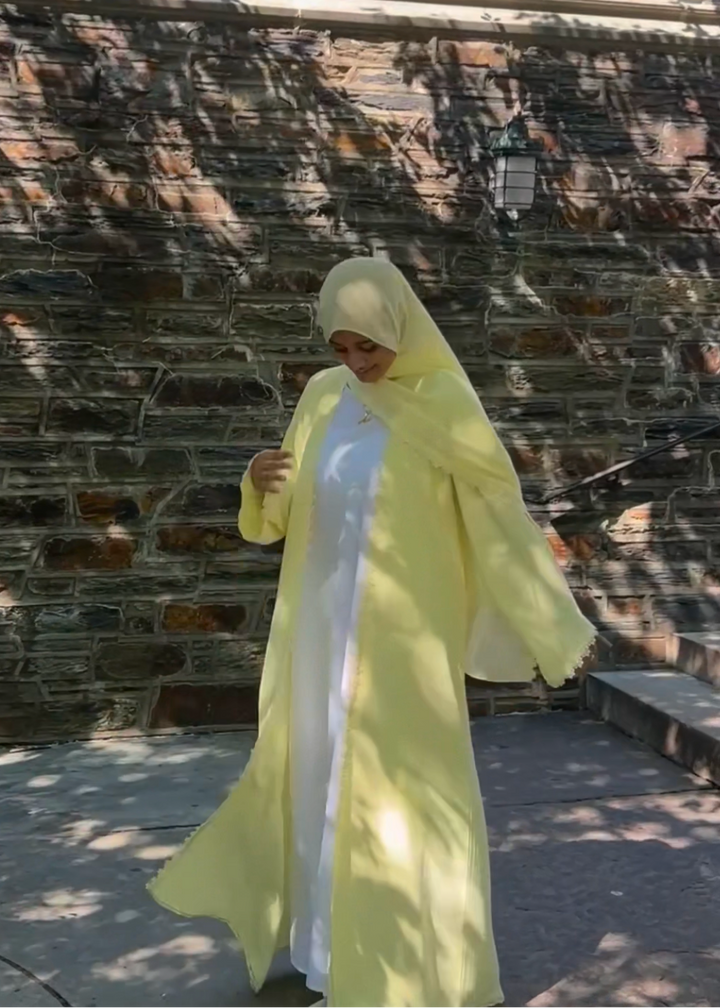 Butter Glow Abaya Set