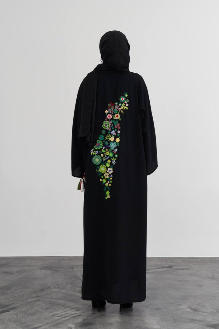 Floral Pali Map Abaya
