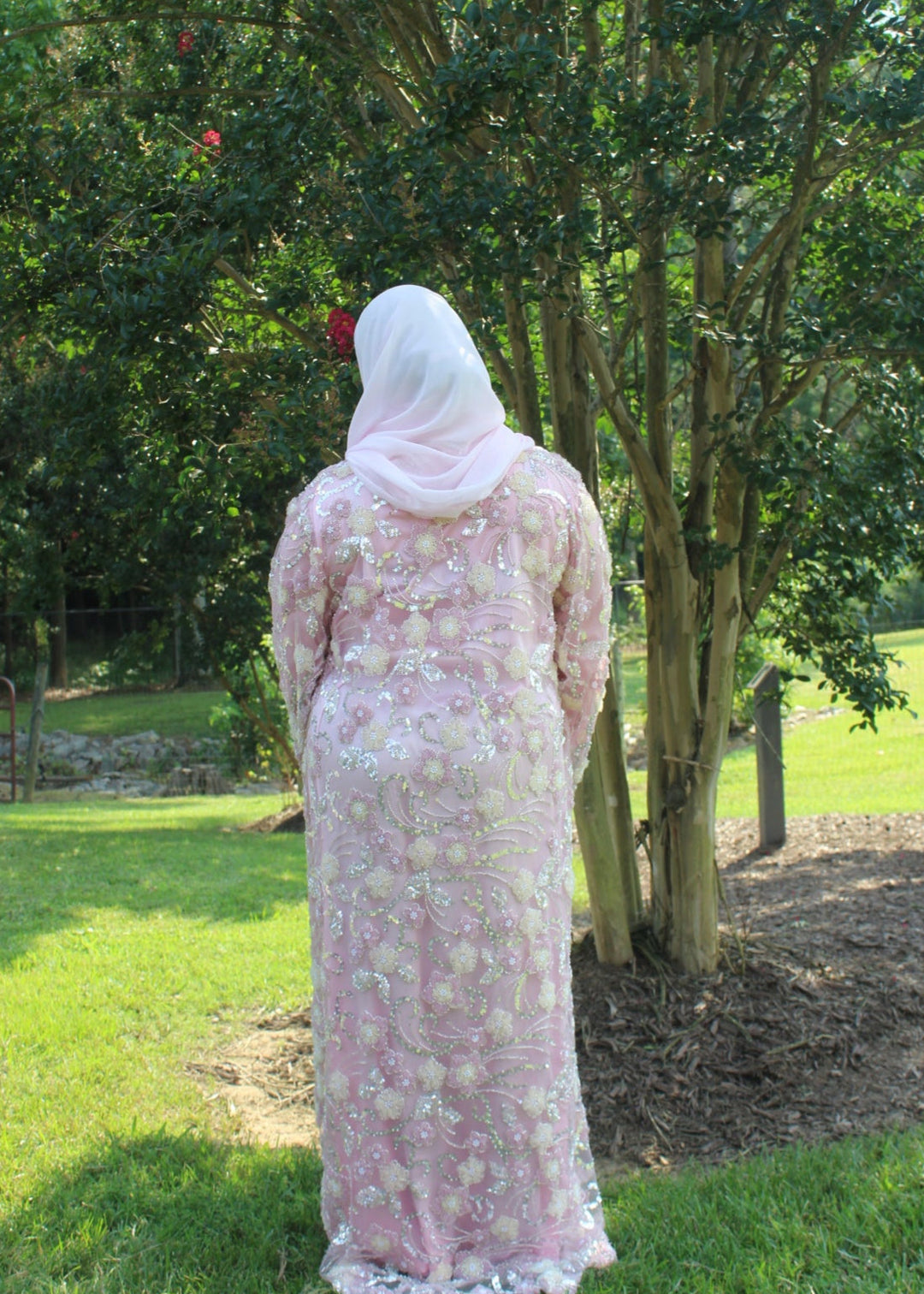 Pink Garden Bloom Abaya
