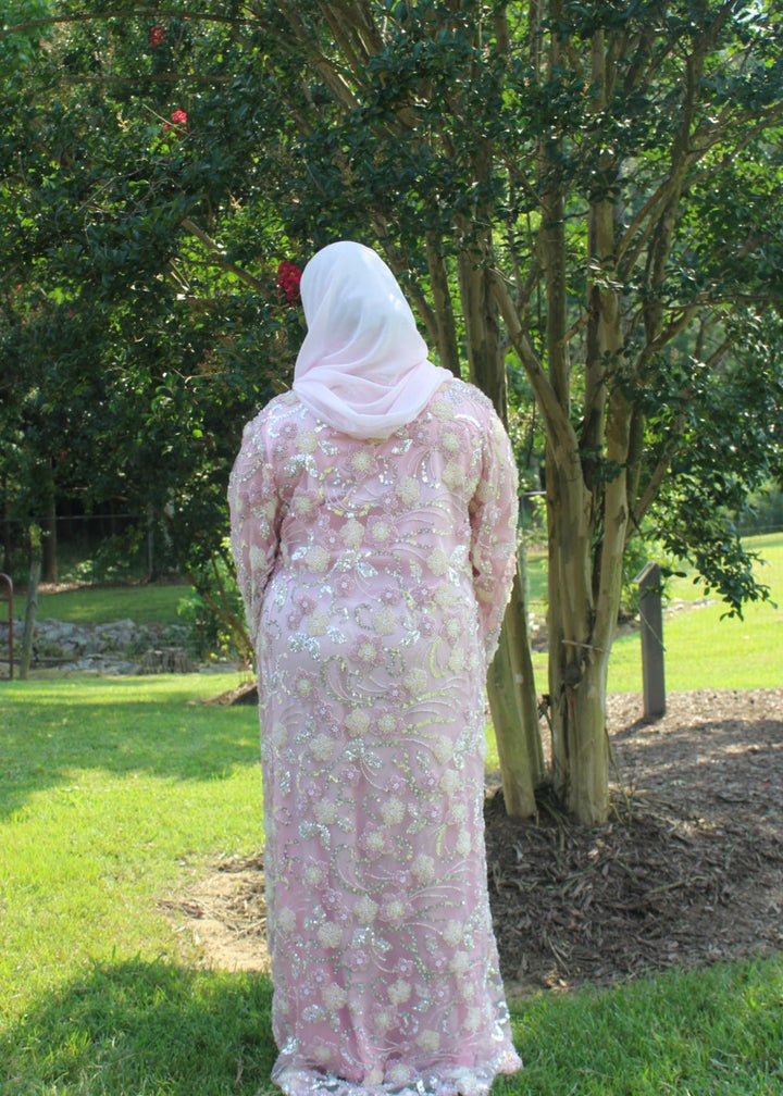 Pink Garden Bloom Abaya