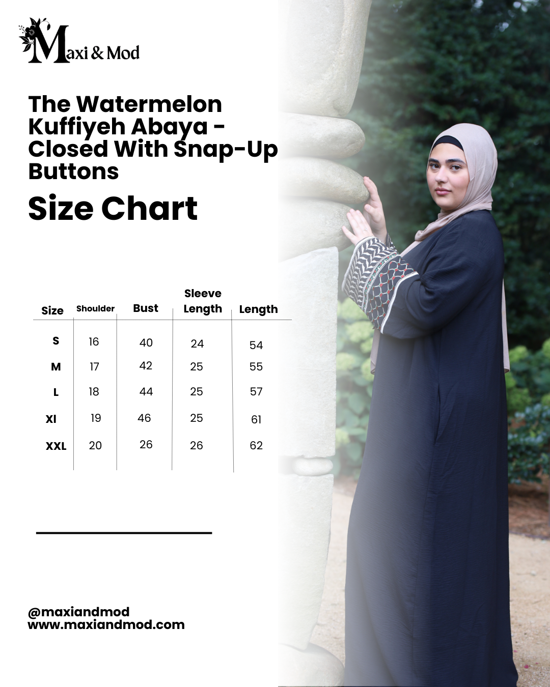 Mocha Brown Watermelon Kuffiyeh Abaya